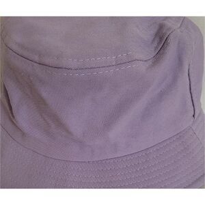 Lavender Round Streetwear Purple Round Brimmed Bucket Hat For Women Shade